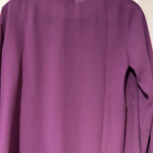 Banana Republic lilac keyhole blouse size small petite - Picture 7 of 14
